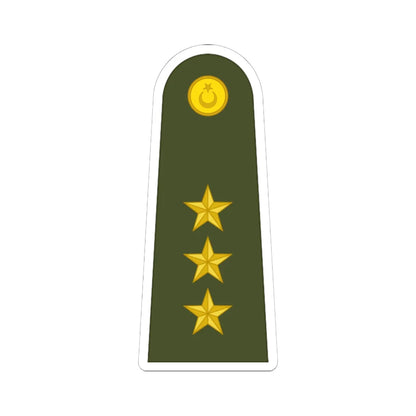 Turkey army OF 2 (Turkey) (Military Rank) STICKER Vinyl Kiss-Cut Decal 6 Inch White - The Sticker Space