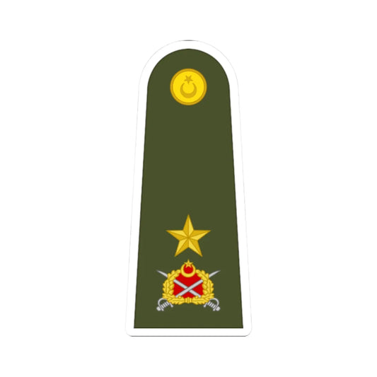 Turkey army OF 6 (Turkey) (Military Rank) STICKER Vinyl Kiss-Cut Decal 2 Inch White - The Sticker Space