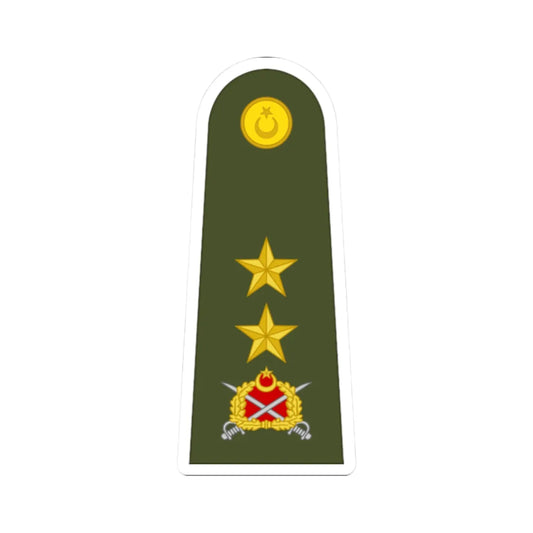 Turkey army OF 7 (Turkey) (Military Rank) STICKER Vinyl Kiss-Cut Decal 2 Inch White - The Sticker Space