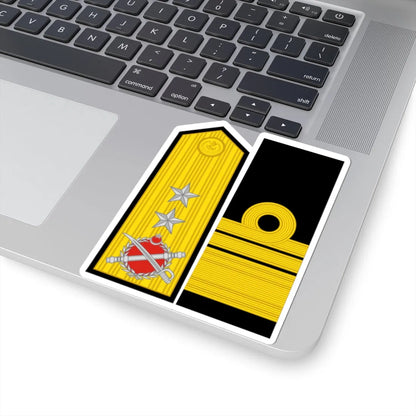 Turkey Navy OF 7 collected (Turkey) (Military Rank) STICKER Vinyl Kiss-Cut Decal - The Sticker Space