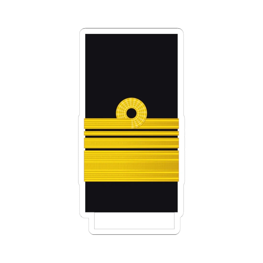 Turkey Navy OF 8 sleeve (Turkey) (Military Rank) STICKER Vinyl Kiss-Cut Decal 4 Inch White - The Sticker Space