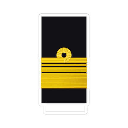 Turkey Navy OF 8 sleeve (Turkey) (Military Rank) STICKER Vinyl Kiss-Cut Decal 4 Inch White - The Sticker Space