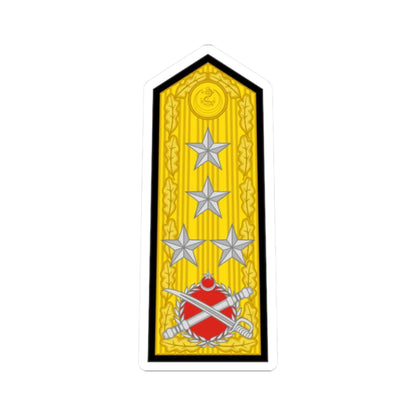 Turkey navy OF 9b (Turkey) (Military Rank) STICKER Vinyl Kiss-Cut Decal 2 Inch White - The Sticker Space