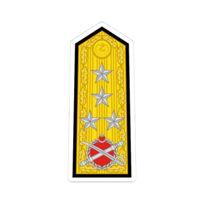 Turkey navy OF 9b (Turkey) (Military Rank) STICKER Vinyl Kiss-Cut Decal 4 Inch White - The Sticker Space