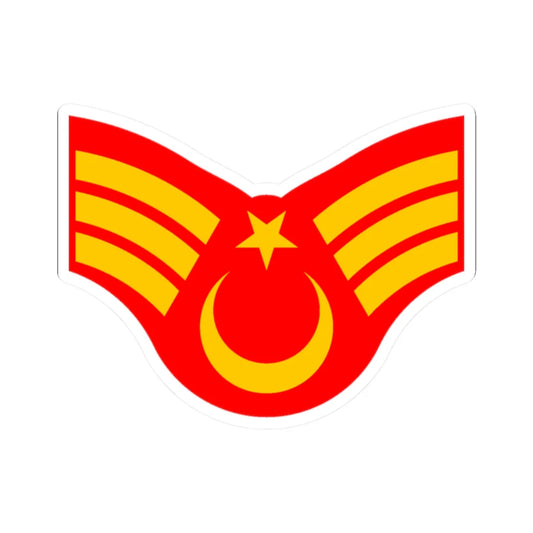 Turkish Cypriot Security Force OR 5b (Cyprus) (Military Rank) STICKER Vinyl Kiss-Cut Decal 2 Inch White - The Sticker Space