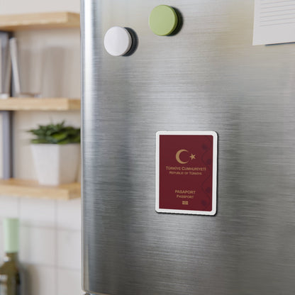 Turkish Passport - Die-Cut Magnet-The Sticker Space