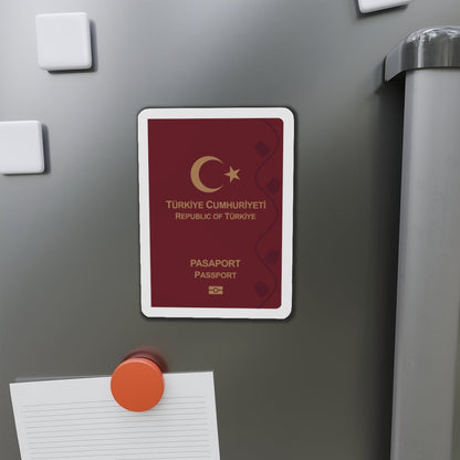 Turkish Passport - Die-Cut Magnet-The Sticker Space