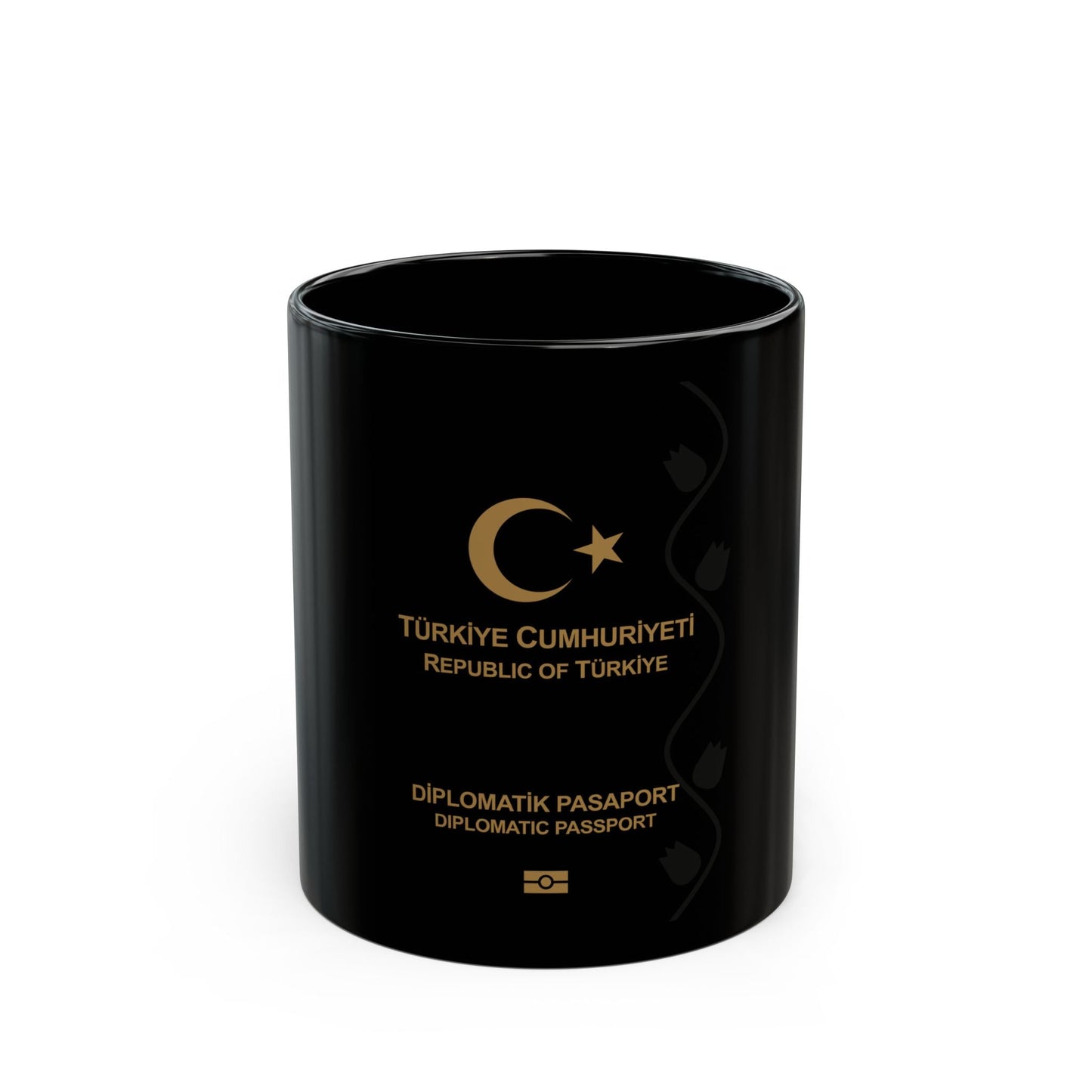 Turkish Passport (Diplomatic) - Black Coffee Mug