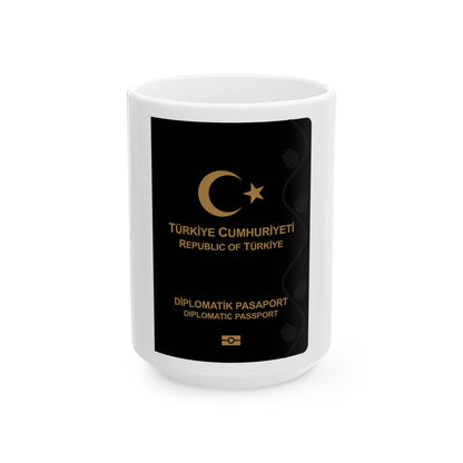 Turkish Passport (Diplomatic) - White Coffee Mug