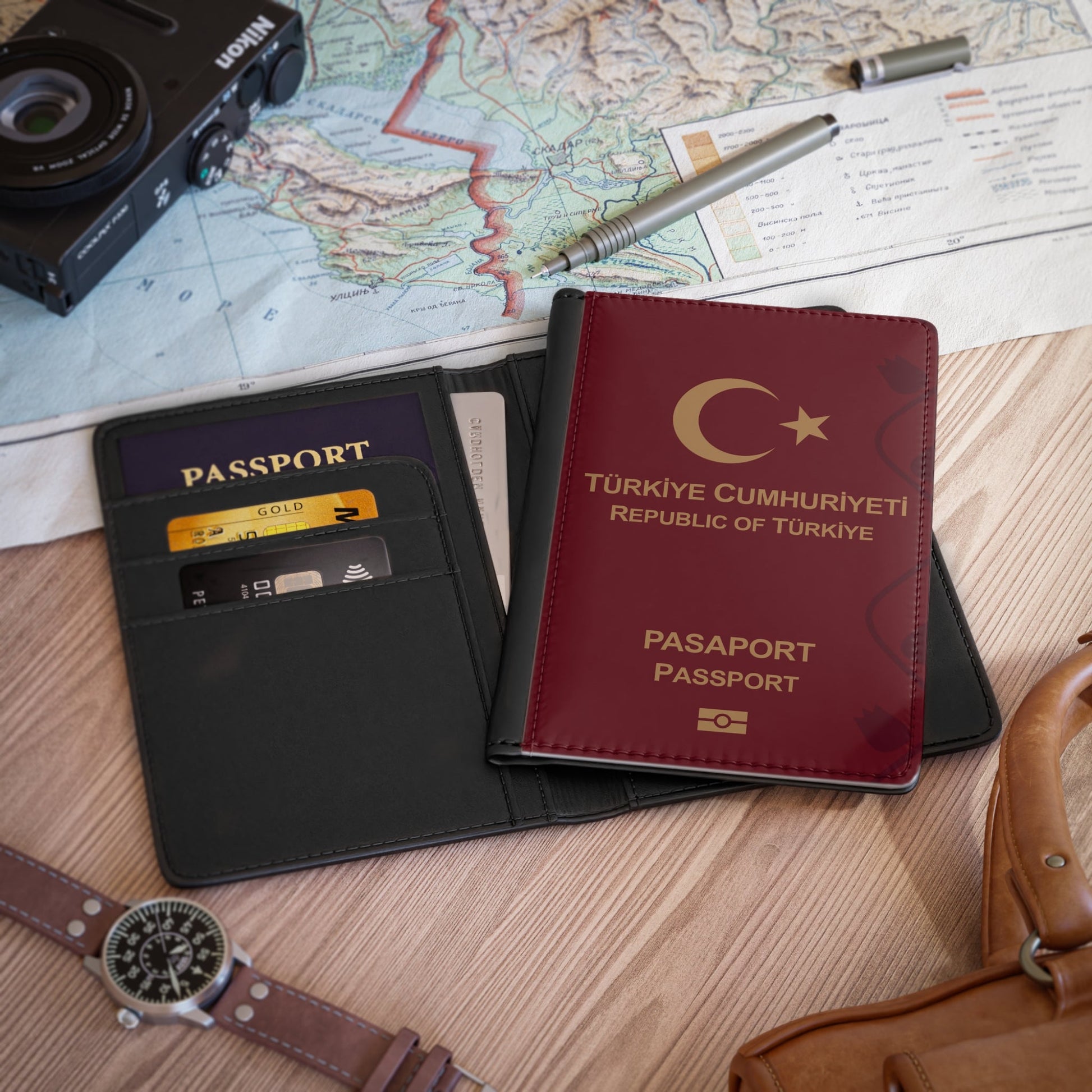 Turkish Passport - Passport Holder-3.9" x 5.8"-The Sticker Space