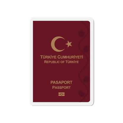 Turkish Passport - Refrigerator Magnet 4 Inch - The Sticker Space