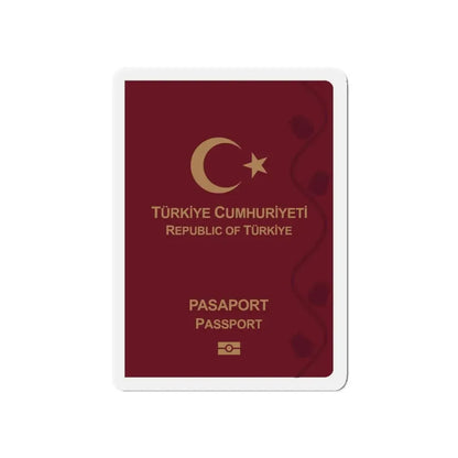 Turkish Passport - Refrigerator Magnet 5 Inch - The Sticker Space