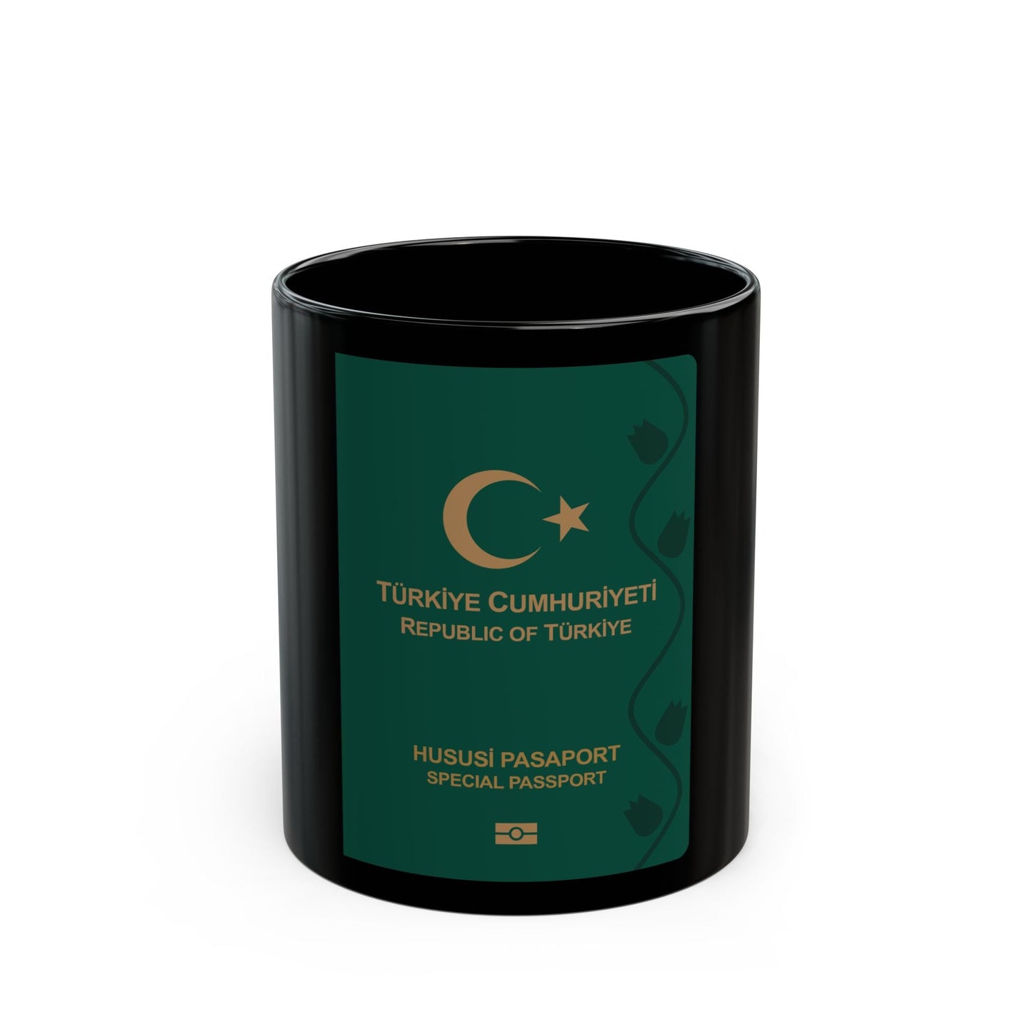 Turkish Passport (Special) - Black Coffee Mug