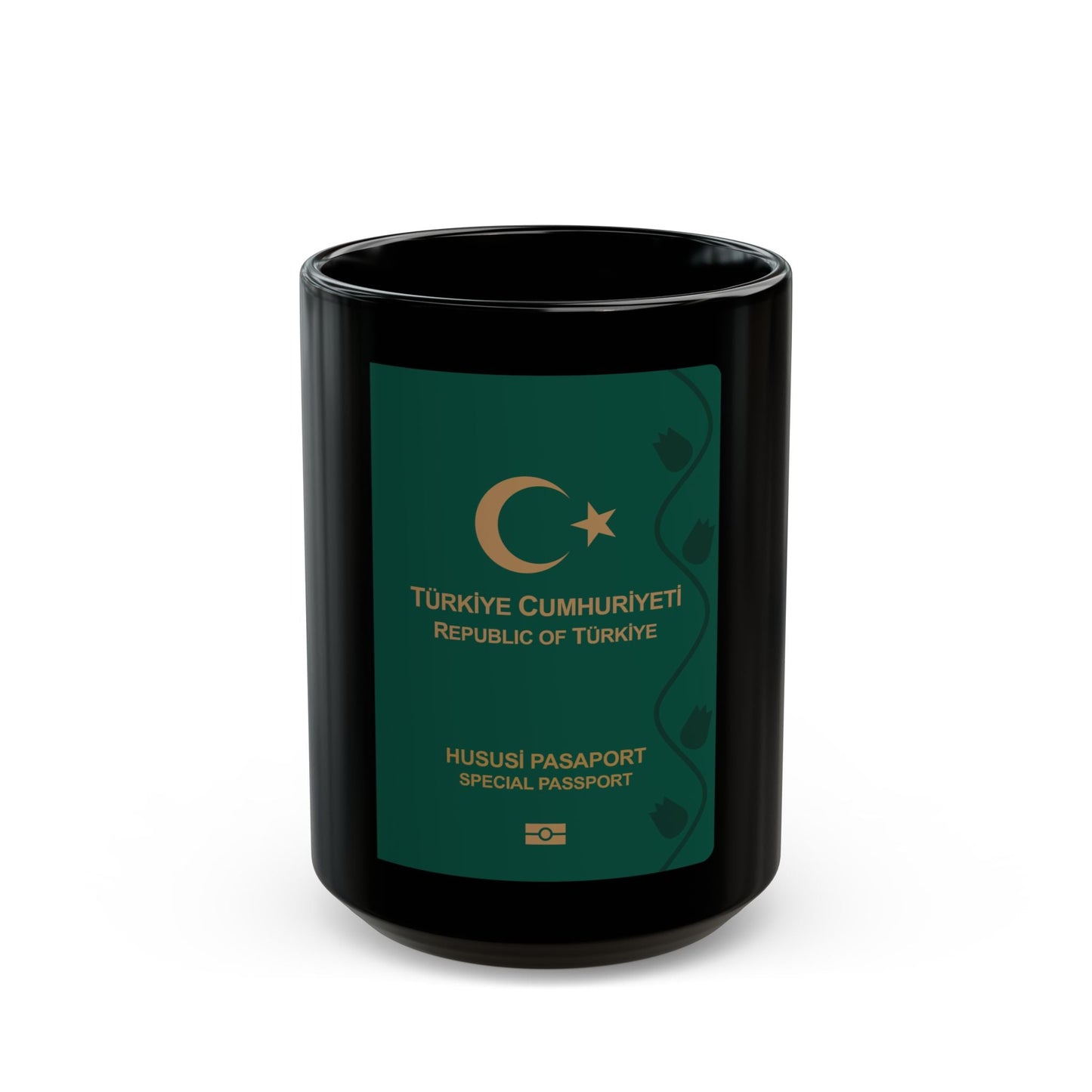 Turkish Passport (Special) - Black Coffee Mug