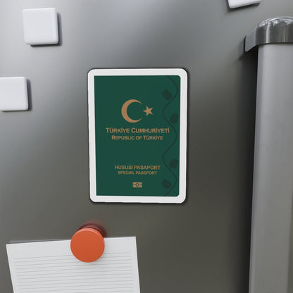 Turkish Passport (Special) - Die-Cut Magnet-The Sticker Space