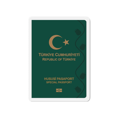 Turkish Passport (Special) - Die-Cut Magnet-4" x 4"-The Sticker Space