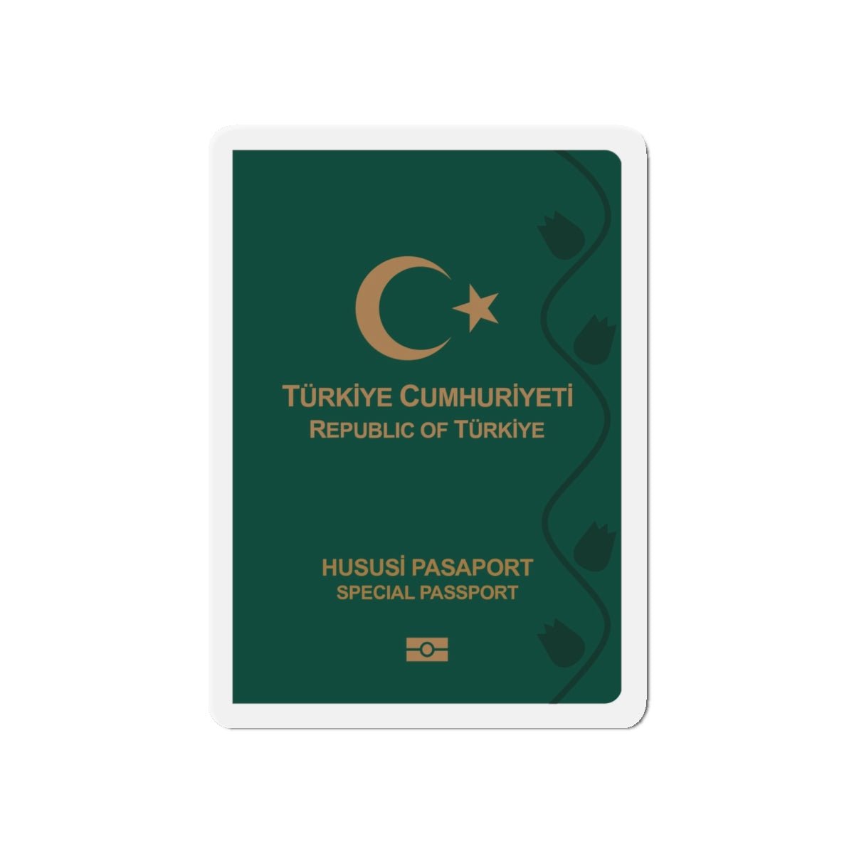 Turkish Passport (Special) - Die-Cut Magnet-5" x 5"-The Sticker Space