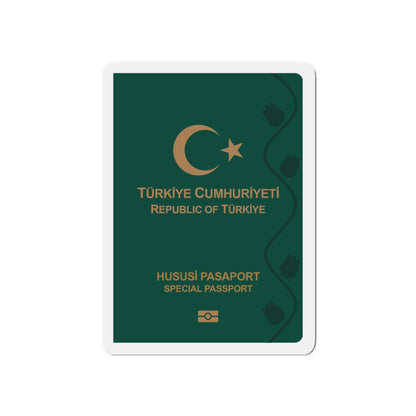 Turkish Passport (Special) - Die-Cut Magnet-5" x 5"-The Sticker Space