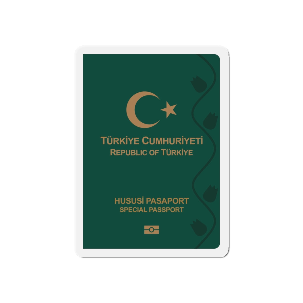 Turkish Passport (Special) - Die-Cut Magnet-6 × 6"-The Sticker Space
