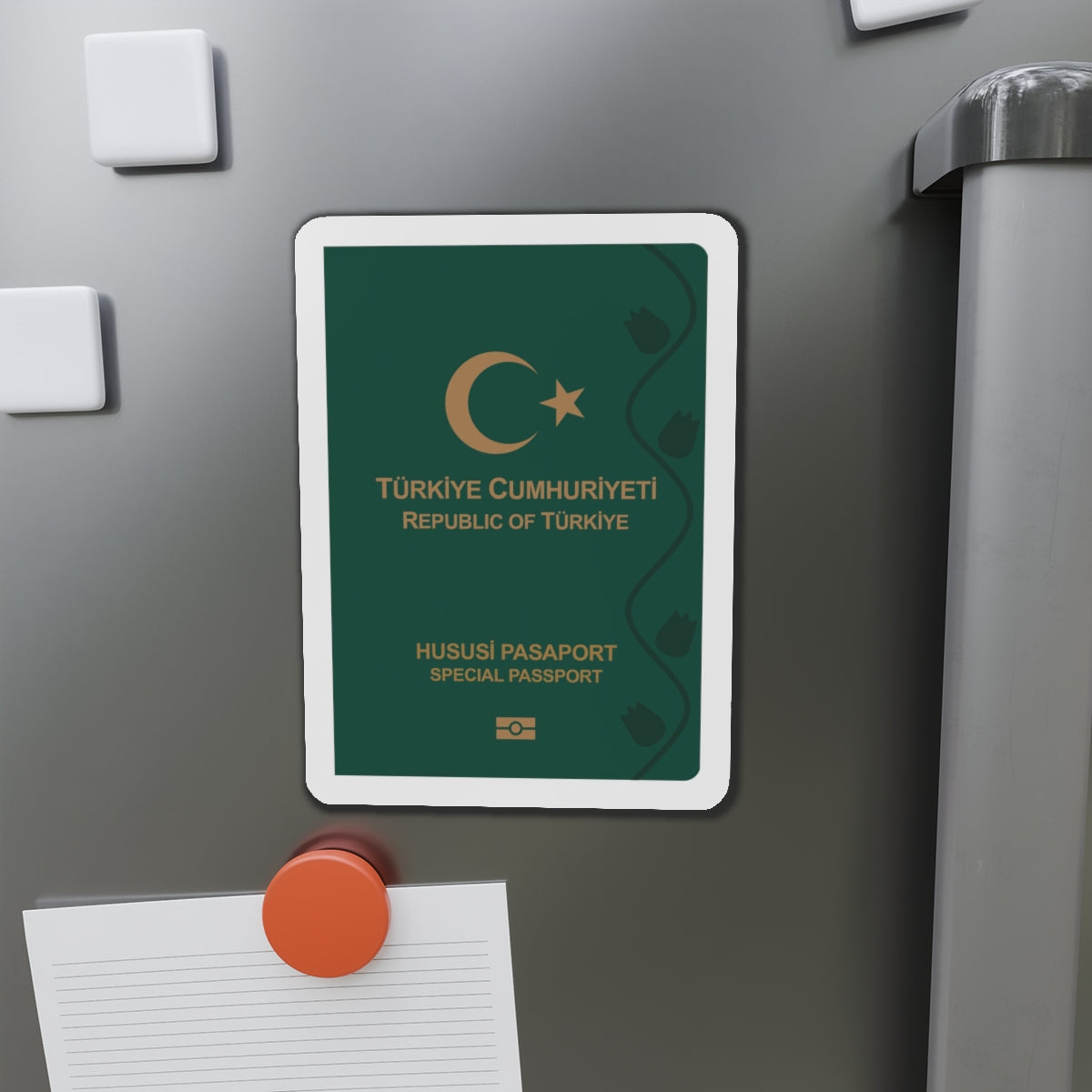 Turkish Passport (Special) - Die-Cut Magnet-The Sticker Space