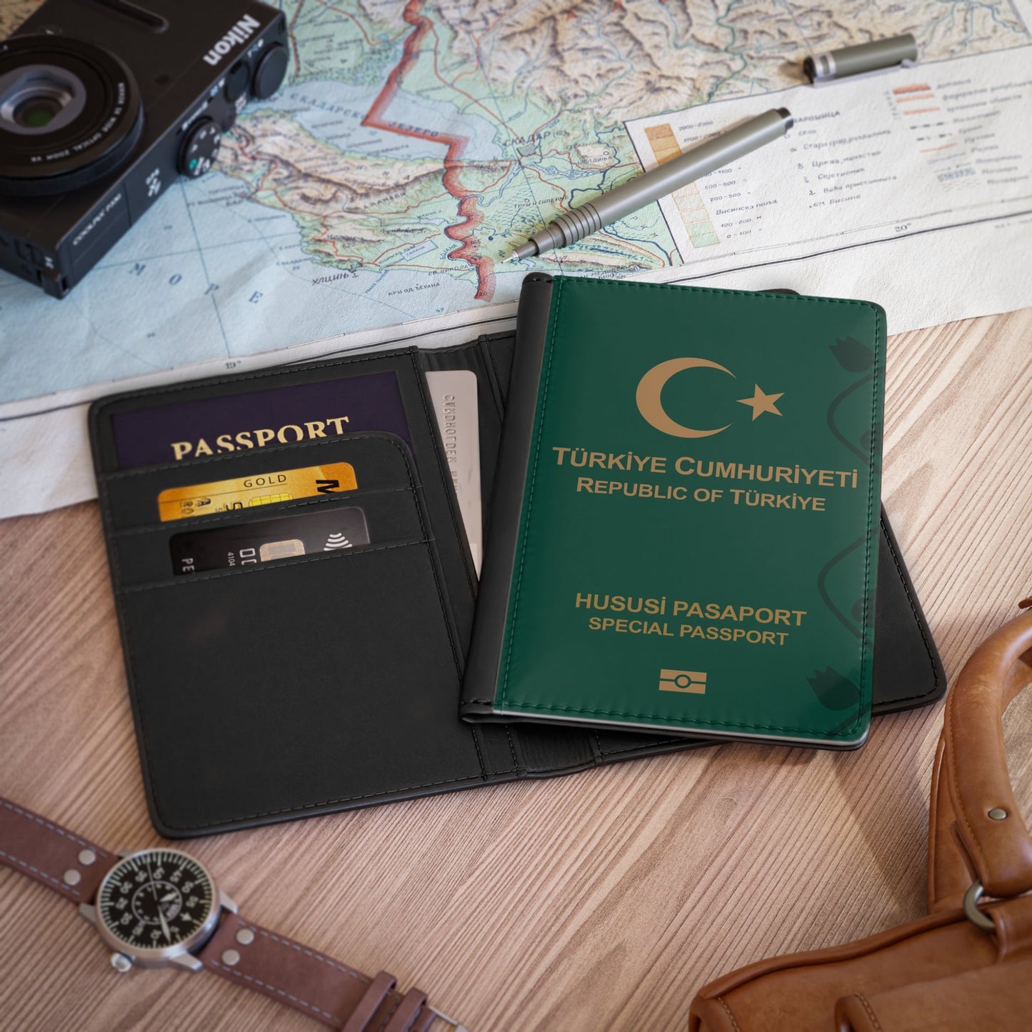 Turkish Passport (Special) - Passport Holder-3.9" x 5.8"-The Sticker Space