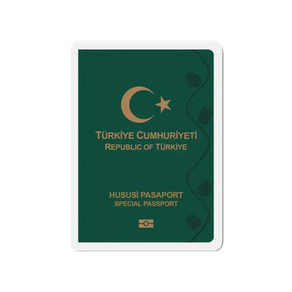 Turkish Passport (Special) - Refrigerator Magnet 4 Inch - The Sticker Space
