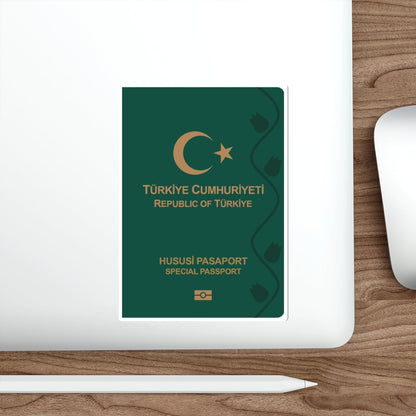 Turkish Passport (Special) STICKER Vinyl Die-Cut Decal-The Sticker Space