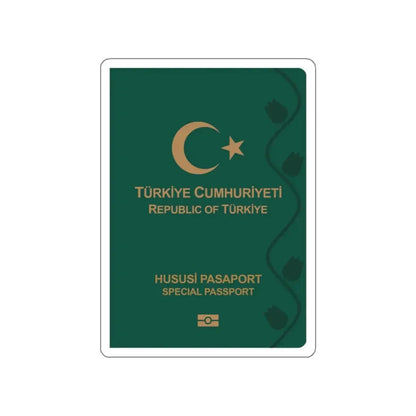 Turkish Passport (Special) STICKER Vinyl Die-Cut Decal 2 Inch - The Sticker Space