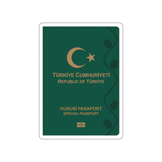 Turkish Passport (Special) STICKER Vinyl Die-Cut Decal 2 Inch - The Sticker Space