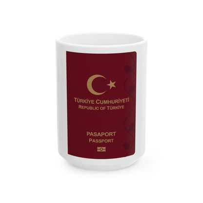 Turkish Passport - White Coffee Mug