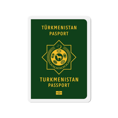 Turkmen Passport - Die-Cut Magnet-3" x 3"-The Sticker Space