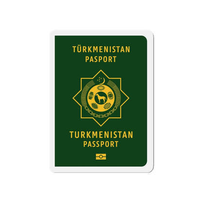 Turkmen Passport - Die-Cut Magnet-5" x 5"-The Sticker Space
