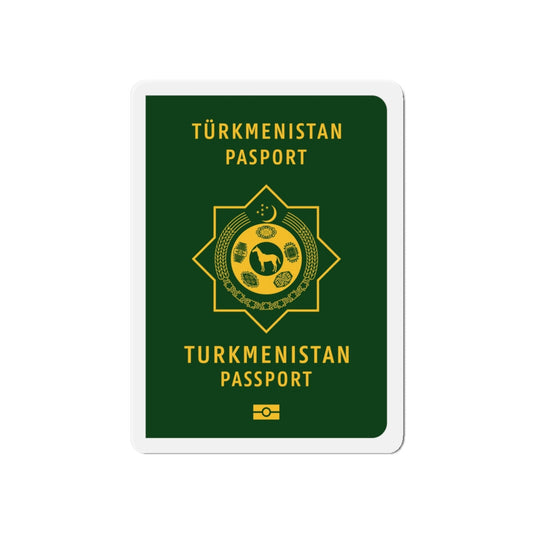 Turkmen Passport - Die-Cut Magnet-6 × 6"-The Sticker Space