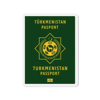 Turkmen Passport - Refrigerator Magnet 2 Inch - The Sticker Space