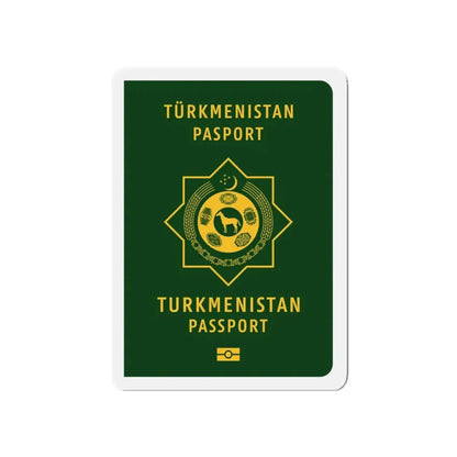 Turkmen Passport - Refrigerator Magnet 5 Inch - The Sticker Space