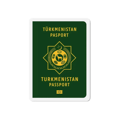 Turkmen Passport - Refrigerator Magnet 6 Inch - The Sticker Space