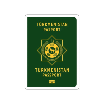 Turkmen Passport STICKER Vinyl Die-Cut Decal 3 Inch - The Sticker Space
