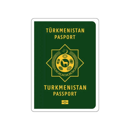 Turkmen Passport STICKER Vinyl Die-Cut Decal 6 Inch - The Sticker Space