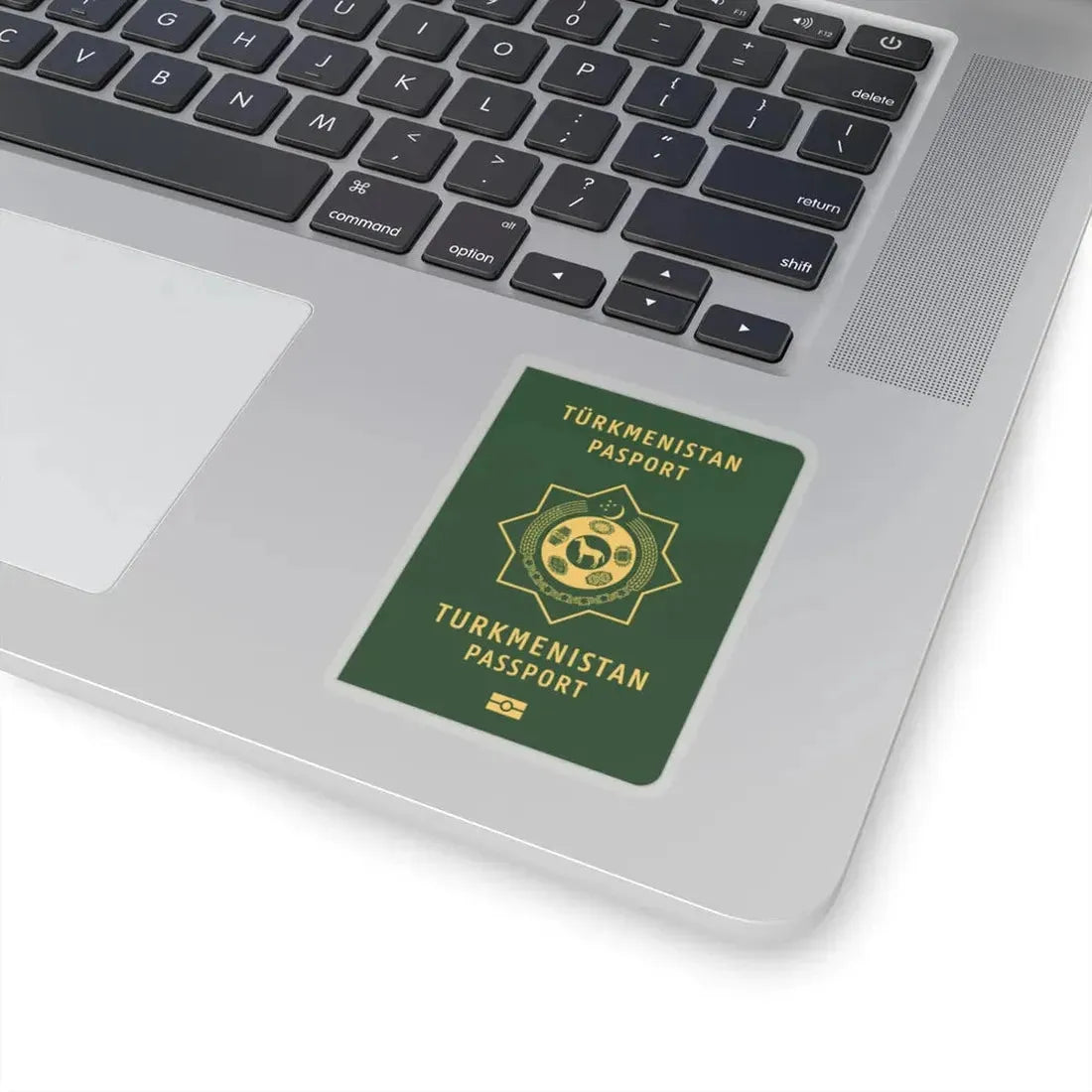 Turkmen Passport - STICKER Vinyl Kiss-Cut Decal - The Sticker Space