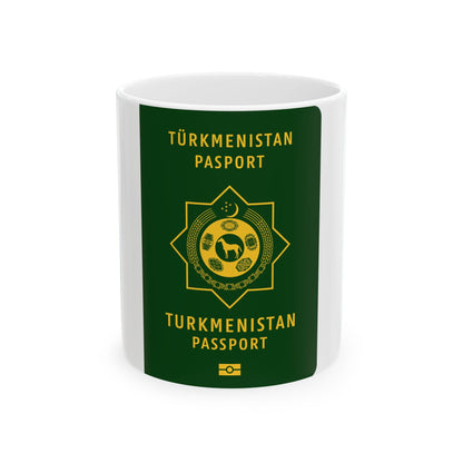 Turkmen Passport - White Coffee Mug