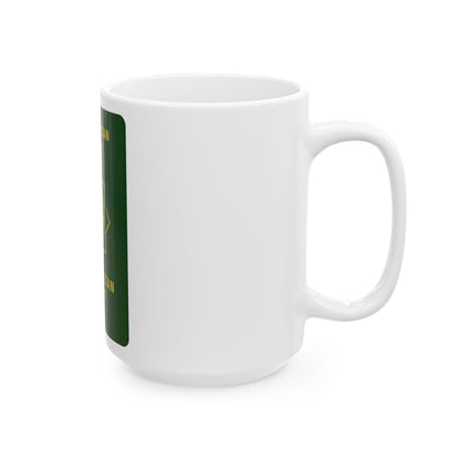 Turkmen Passport - White Coffee Mug