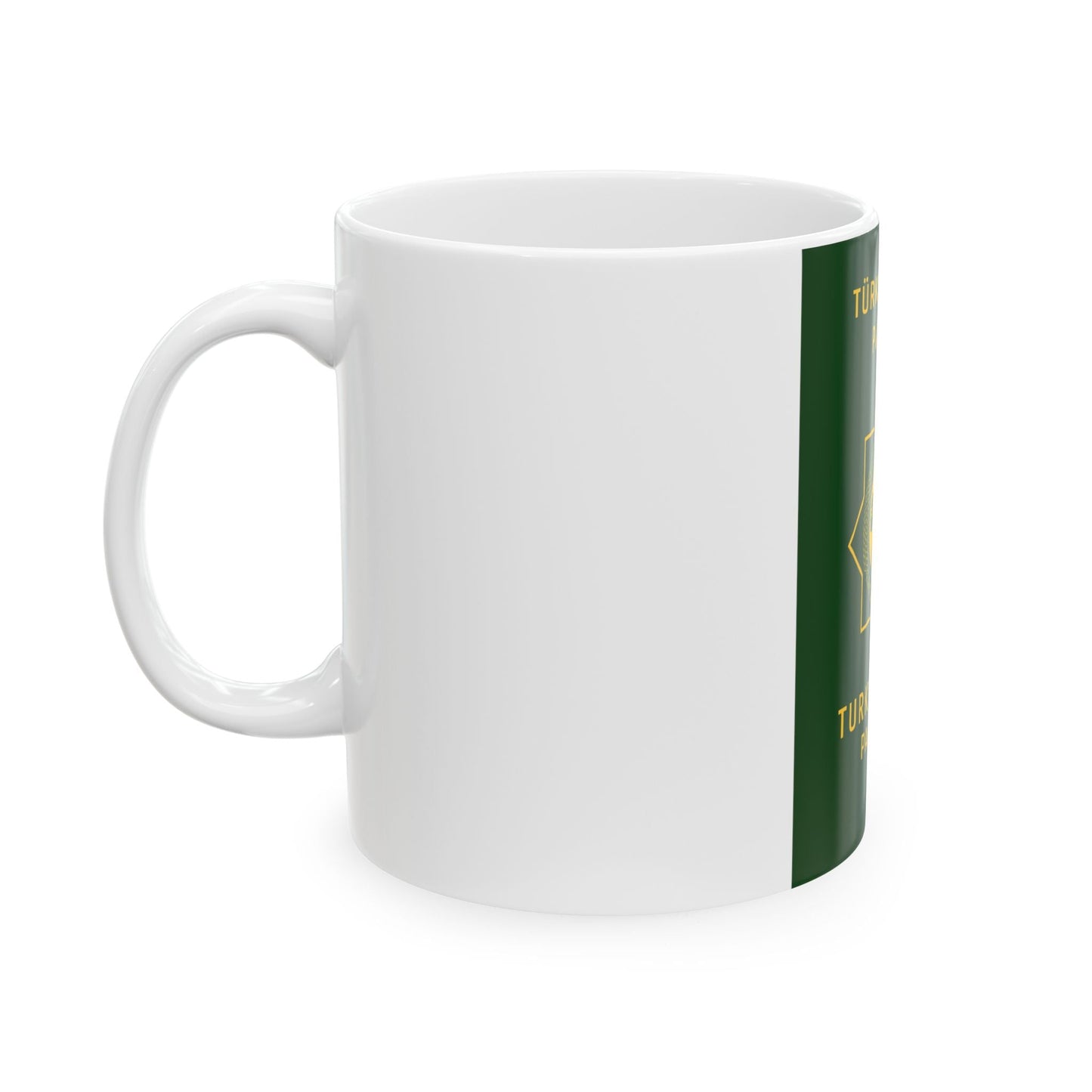 Turkmen Passport - White Coffee Mug