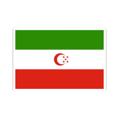 Turkmensahra Liberation Organization flag (Iran) STICKER Vinyl Kiss-Cut Decal 2 Inch White - The Sticker Space