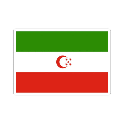 Turkmensahra Liberation Organization flag (Iran) STICKER Vinyl Kiss-Cut Decal 3 Inch White - The Sticker Space