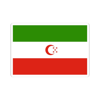 Turkmensahra Liberation Organization flag (Iran) STICKER Vinyl Kiss-Cut Decal 6 Inch White - The Sticker Space