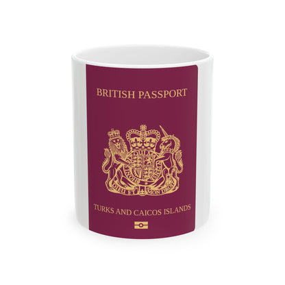 Turks And Caicos Islands Passport - White Coffee Mug