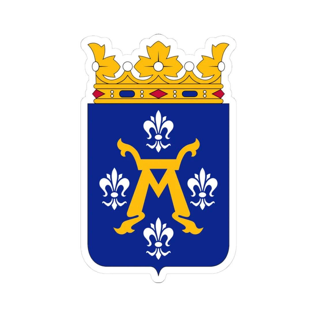 Turku.vaakuna (Finland) (Coat of Arms) STICKER Vinyl Kiss-Cut Decal 3 Inch White - The Sticker Space