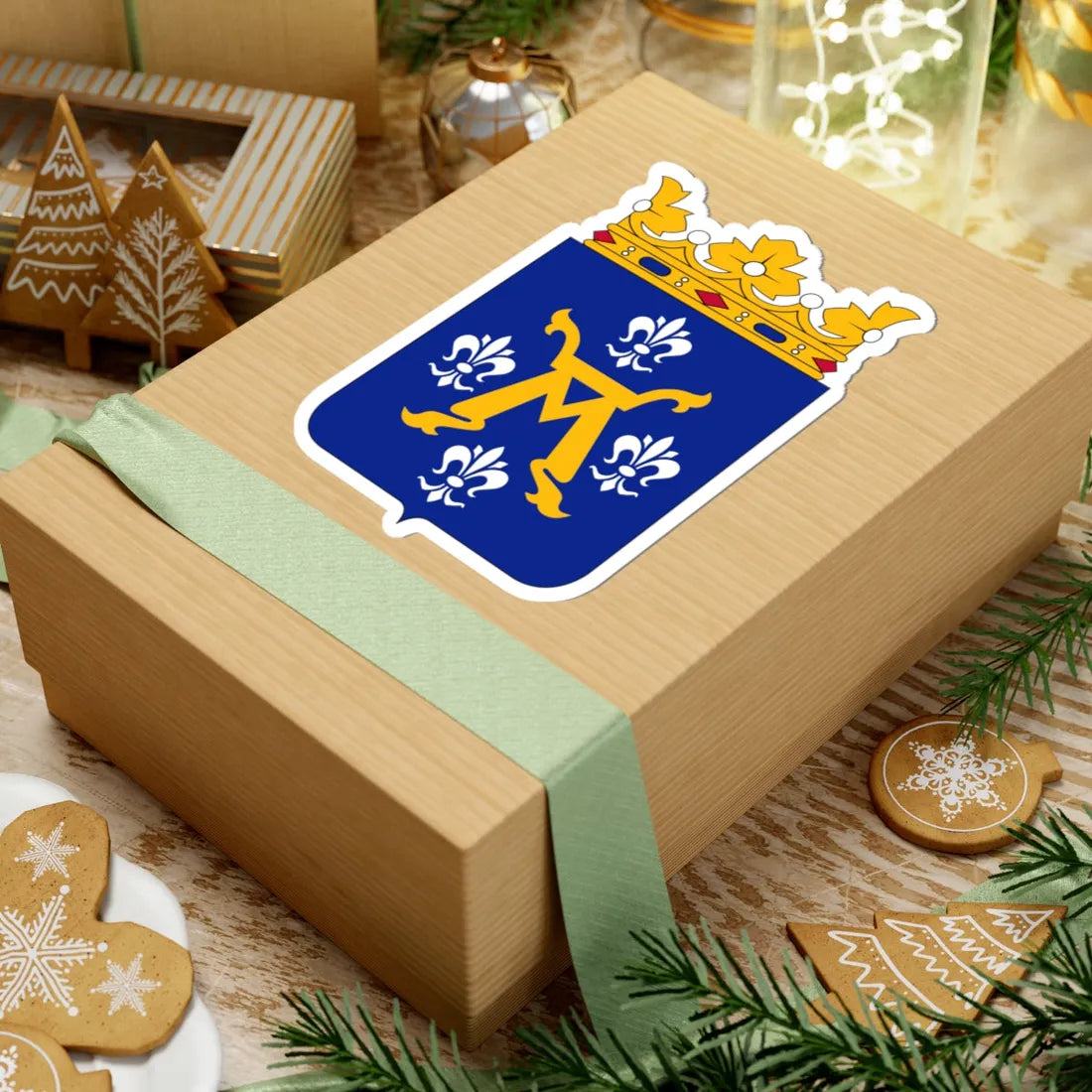 Turku.vaakuna (Finland) (Coat of Arms) STICKER Vinyl Kiss-Cut Decal - The Sticker Space