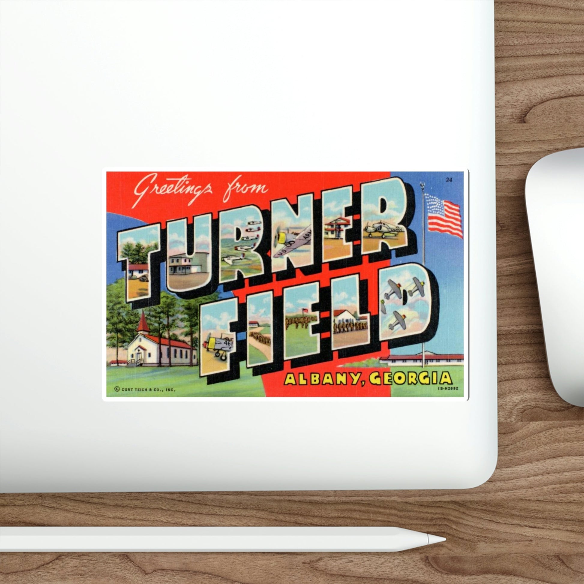 Turner Field Albany Georgia (Greeting Cards) STICKER Vinyl Die-Cut Decal-The Sticker Space