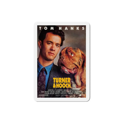 Turner & Hooch 1989 Movie Poster Refrigerator Magnet 2 Inch - The Sticker Space